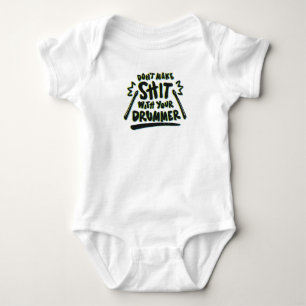 Funny Drummer Drums Gift Baby Bodysuit
