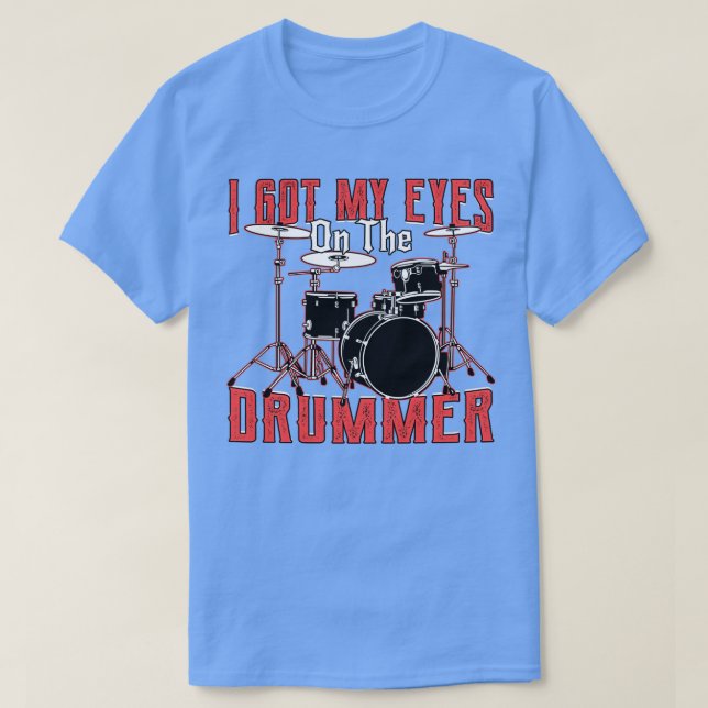 Funny Drummer Musician And Drum Lover Gift Idea 1  T-Shirt (Design Front)