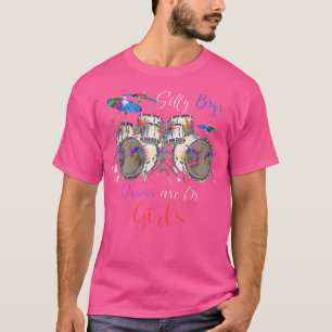 Funny Drummer Percussion Musician Girls Gift Drums T-Shirt
