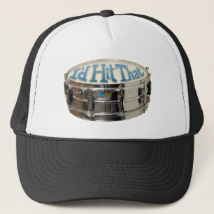 Funny Drummer Snare Drum I'd Hit That Percussion Trucker Hat