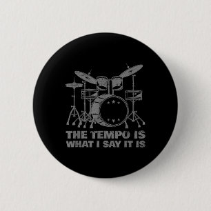 Funny Drumming Art For Men Women Drumline Drum Set 6 Cm Round Badge