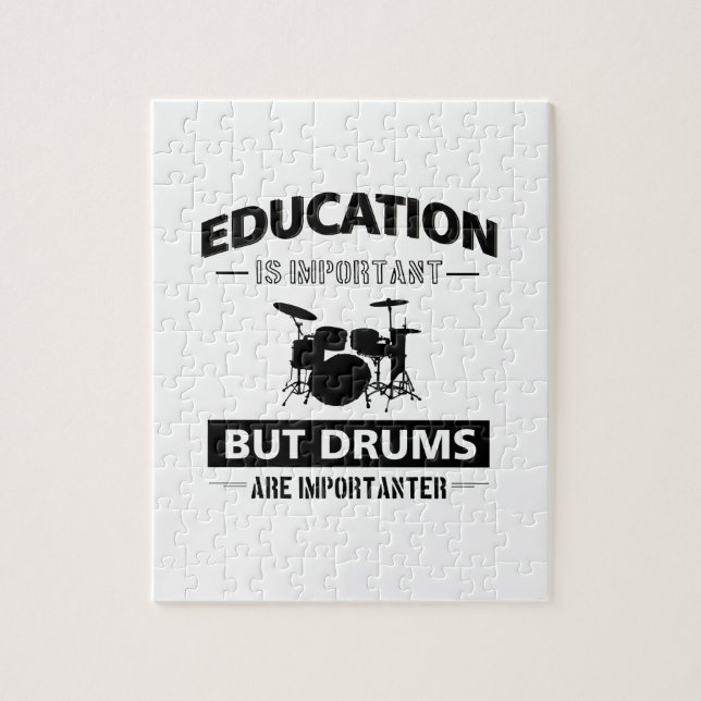 Funny Drumming Jigsaw Puzzle (Vertical)
