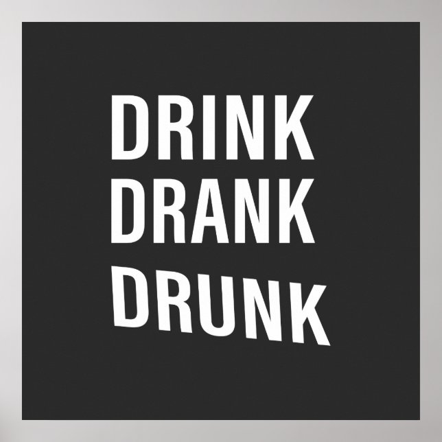 funny drunk quotes poster (Front)