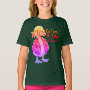 Funny Duck Attitude Humour Quote T-Shirt