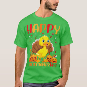 Funny Duck Bird Lover Happy Duck HelloThanksMas T-Shirt