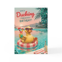 Funny Duck Birthday Card for Women
