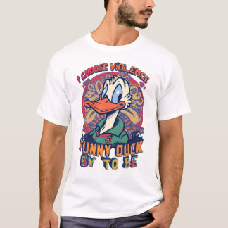 Funny Duck Chaos Tee Choose Violence