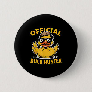 Funny Duck Cruise Boat Hunting Squad Rubber Duck P 6 Cm Round Badge