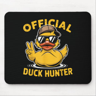 Funny Duck Cruise Boat Hunting Squad Rubber Duck P Mouse Mat