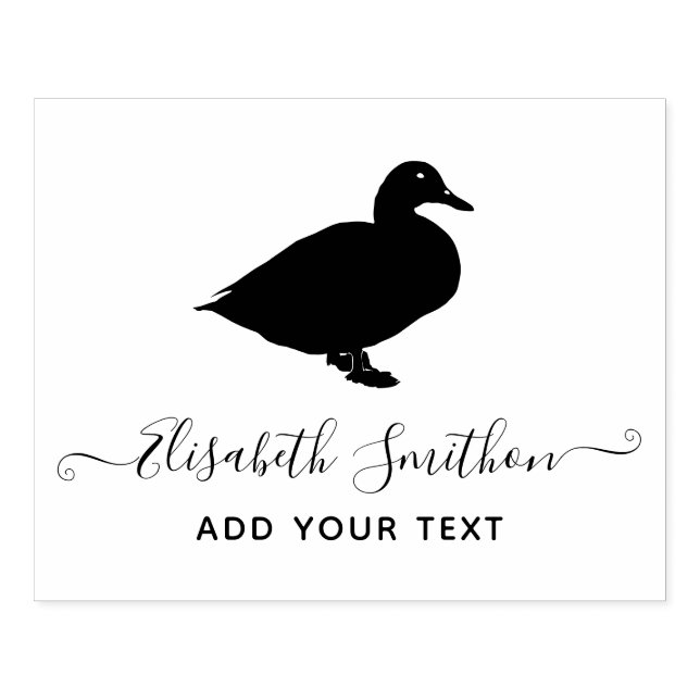  Funny Duck Cute Bird Animal Personal Stationery  Rubber Stamp (Imprint)