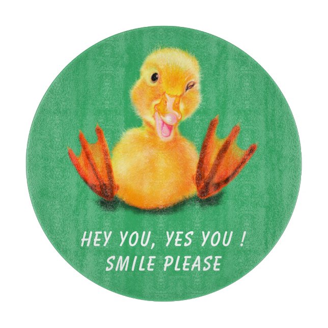 Funny Duck Cutting Board (Front)