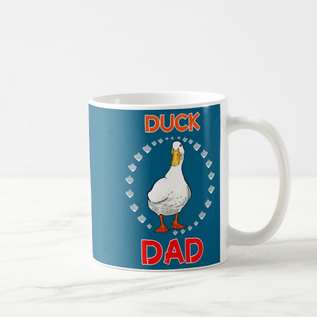 Funny Duck Dad Duck Lover Funny Duck Owner For Men Coffee Mug (Right)