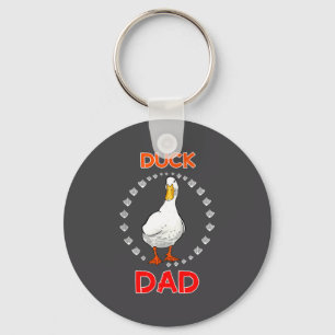 Funny Duck Dad Duck Lover Funny Duck Owner For Men Key Ring