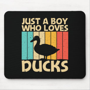 Funny Duck Design For Boys Kids Duck Farmer Huntin Mouse Mat