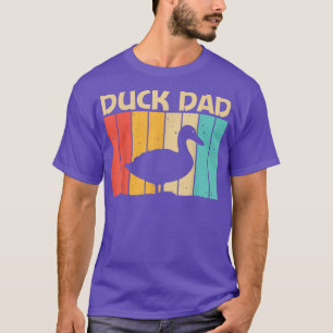 Funny Duck Design For Dad Father Duck Farmer Hunti T-Shirt