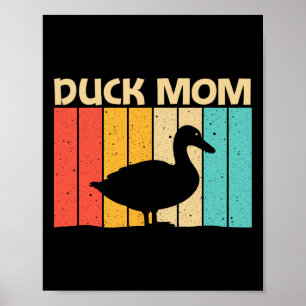 Funny Duck Design For Mum Mother Duck Farmer Hunti Poster