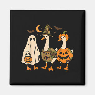 Funny Duck Duck Boo Halloween Costume Duck  Magnet