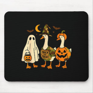 Funny Duck Duck Boo Halloween Costume Duck  Mouse Mat