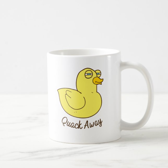 Funny duck, duck lover gift, relatable sarcastic  coffee mug (Right)