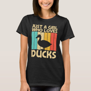 Funny Duck For Girls Kids Duck Farmer Hunting T-Shirt