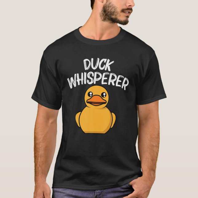Funny Duck For Men Women Yellow Duckie Water Bird T-Shirt (Front)