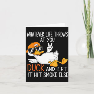 Funny Duck Graphic Tees Men Women Funny Quote Card