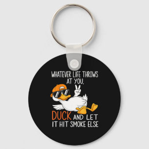 Funny Duck Graphic Tees Men Women Funny Quote  Key Ring