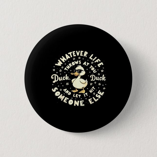 Funny Duck Graphic Tees Men Women Teens Funny Quot 6 Cm Round Badge (Front)