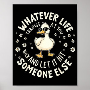 Funny Duck Graphic Tees Men Women Teens Funny Quot Poster