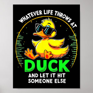Funny Duck Graphic Tees Men Women Teens Funny Quot Poster