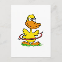 Funny duck hula hoop | Choose background colour