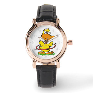 Funny duck hula hoop | Choose background colour Watch