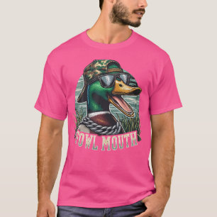 Funny Duck Hunter Fowl Mouth Duck Hunting Goose Hu T-Shirt