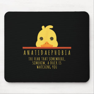 Funny Duck Hunting Anatidaephobia Farm Animal Duck Mouse Mat