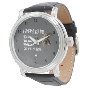 Funny Duck Hunting Mallard Work Sports Quote Watch