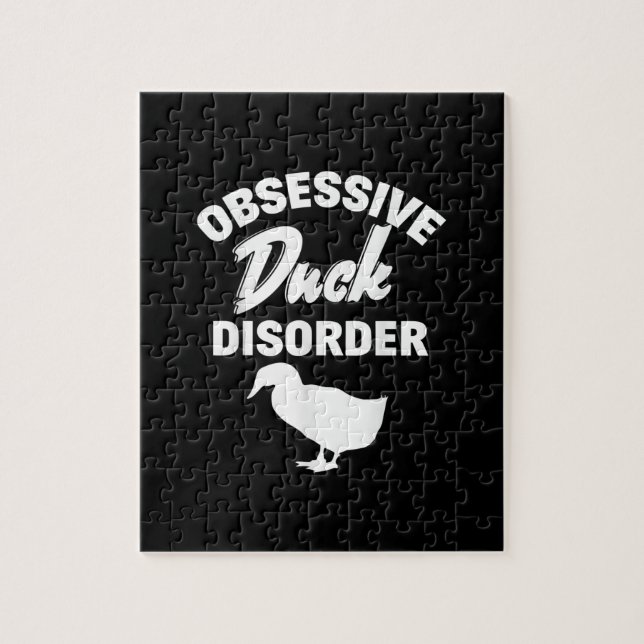Funny Duck Hunting Odd Obsessive Duck Disorder Jigsaw Puzzle (Vertical)