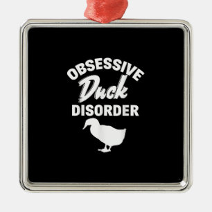 Funny Duck Hunting Odd Obsessive Duck Disorder Metal Tree Decoration