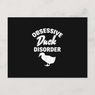 Funny Duck Hunting Odd Obsessive Duck Disorder Postcard
