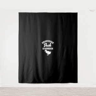 Funny Duck Hunting Odd Obsessive Duck Disorder Tapestry