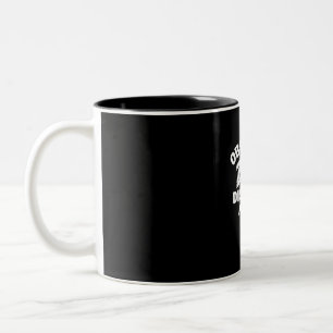 Funny Duck Hunting Odd Obsessive Duck Disorder Two-Tone Coffee Mug