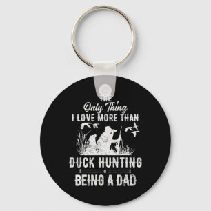 Funny Duck Hunting With Dad Dog Gift For Duck Hunt Key Ring