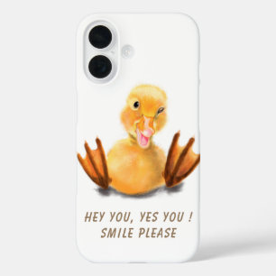 Funny Duck iPhone Case - Custom Text
