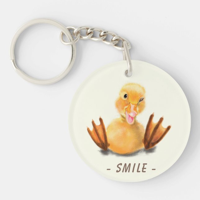 Funny Duck Keychain Smlie (Front)