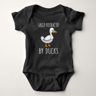 Funny Duck Lover Bird Watching Fan Baby Bodysuit