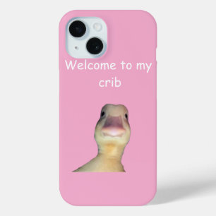 Funny Duck Meme – “Welcome to My Crib” Cute Animal iPhone 15 Case