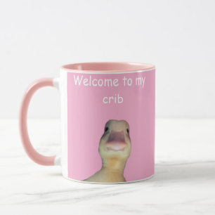 Funny Duck Meme – “Welcome to My Crib” Cute Animal Mug