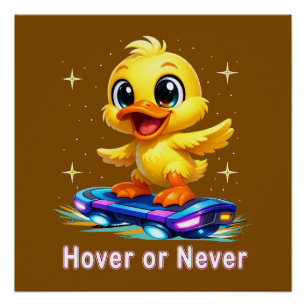 funny duck poster