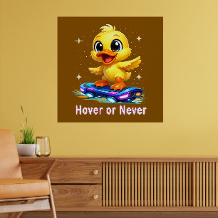 funny duck poster