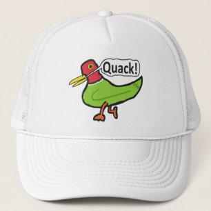 Funny Duck Quacking Trucker Hat