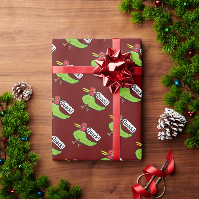 Funny Duck Quacking Wrapping Paper (Holiday Gift)